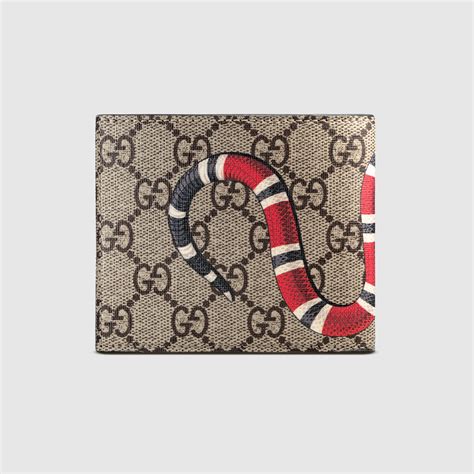 gucci gg supreme continental wallet|gucci wallet snake cheap.